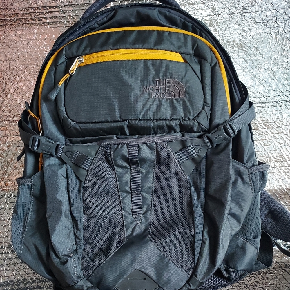 The North Face Black and Yellow Men's Backpack
